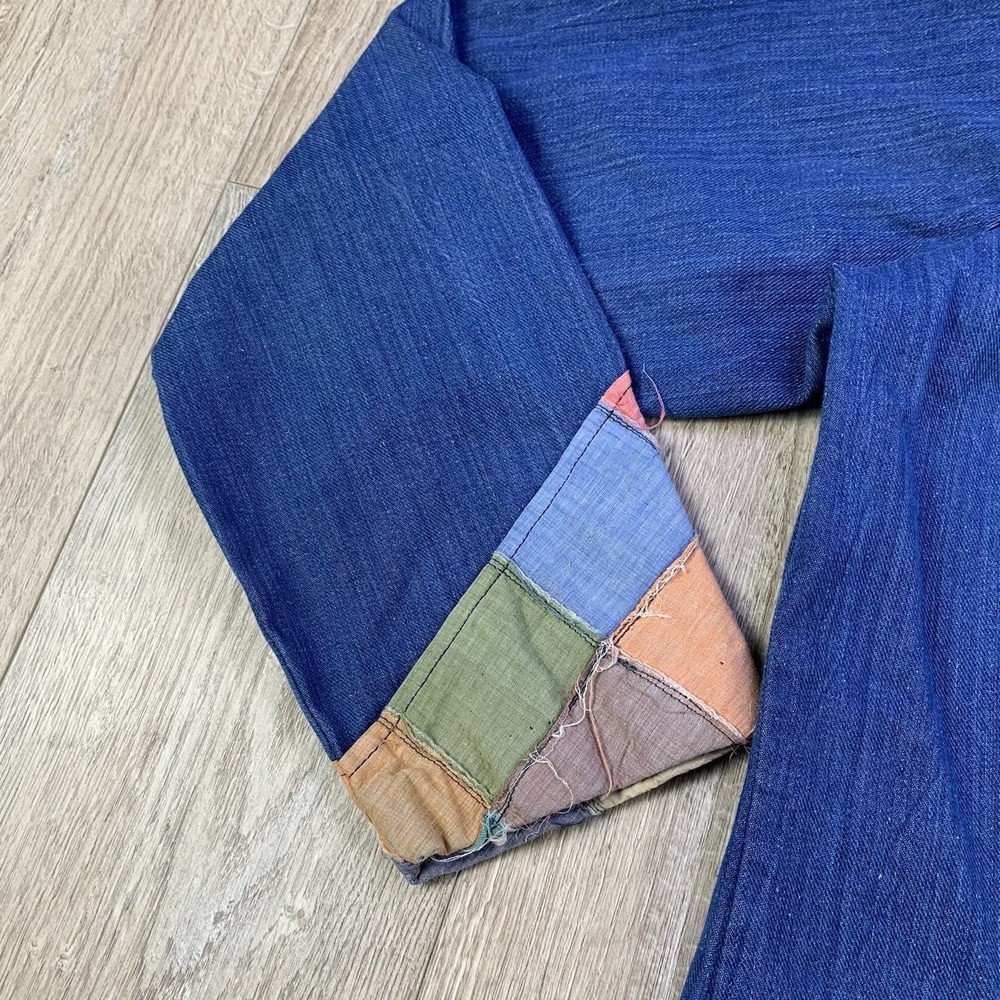NWOT Vintage Gallery LTD Denim Canvas Patchwork Shacket Western XL Men - Picture 4 of 14